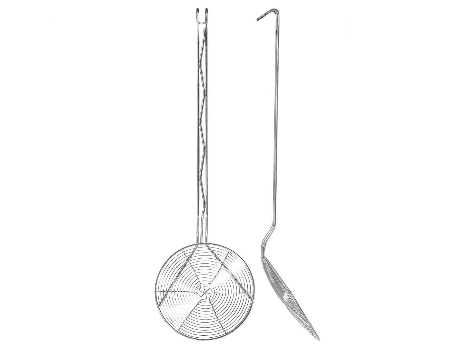 New Star International SSK-2 Stainless Steel Asian Spider Skimmer Strainer, 2½-Inch, Set of 10