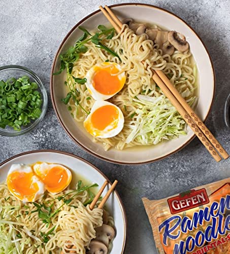 Gefen, Instant Ramen Noodles, No MSG Chicken Flavor, 3oz (24 Pack) Meat Free, Certified Kosher