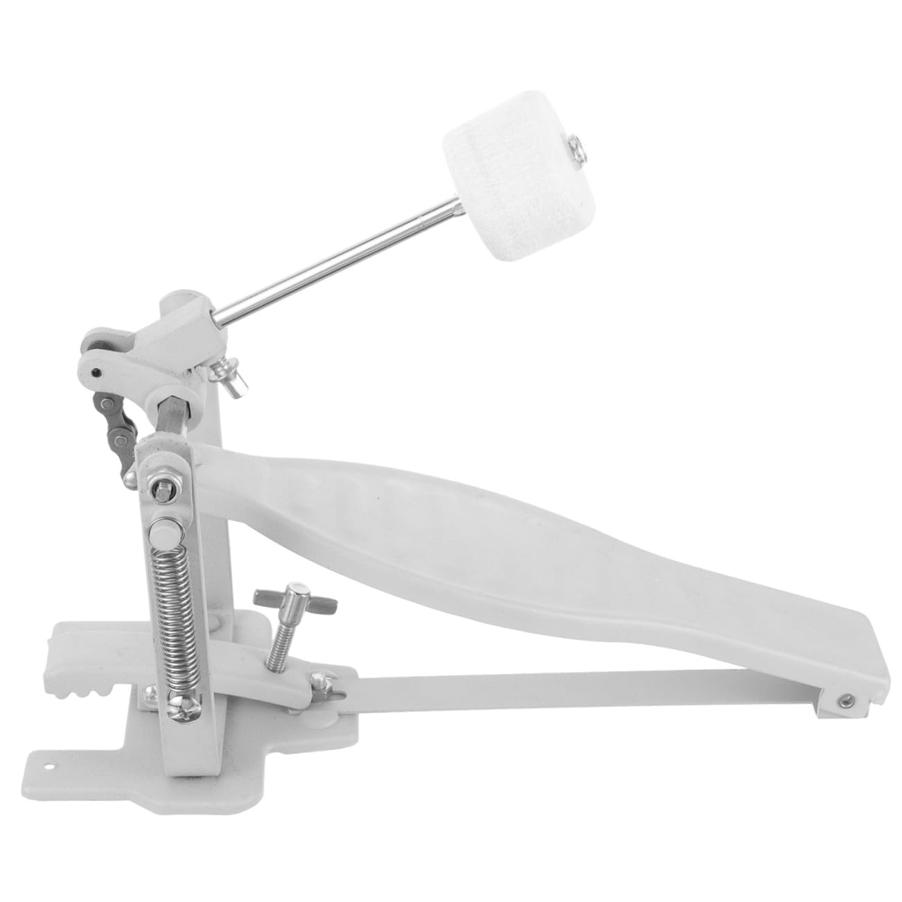 TOYANDONA Pedale Singolo Grancassa in Durevole Accessorio Tamburo con Superficie Lucidata Liscia Martello Pedale Singolo per Kit Batteria Acustica ed Elettronica