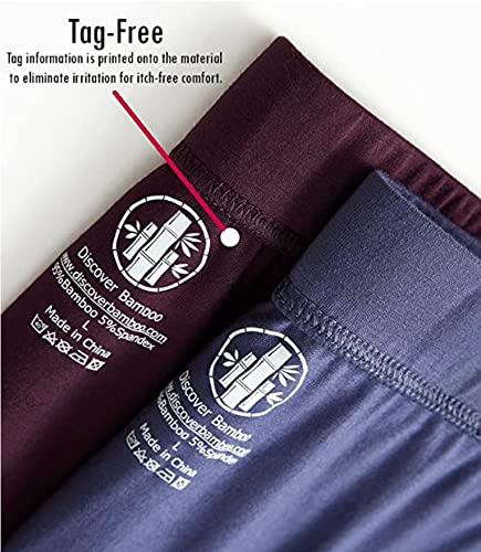 Discover Bamboo® Mens Boxer Briefs | Soft | Breathable | Comfortable | Wicking | Odor Resistant - 4 Pack4