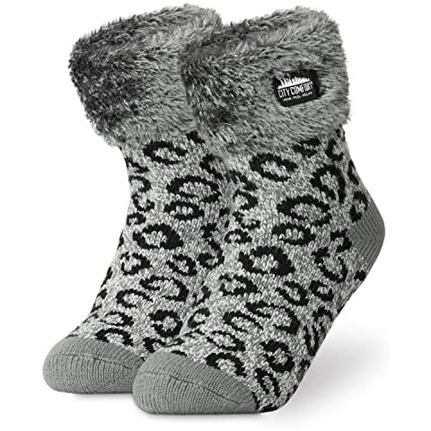 CityComfort Kuschelsocken Damen und Mädchen Warme Socken Winter Cover