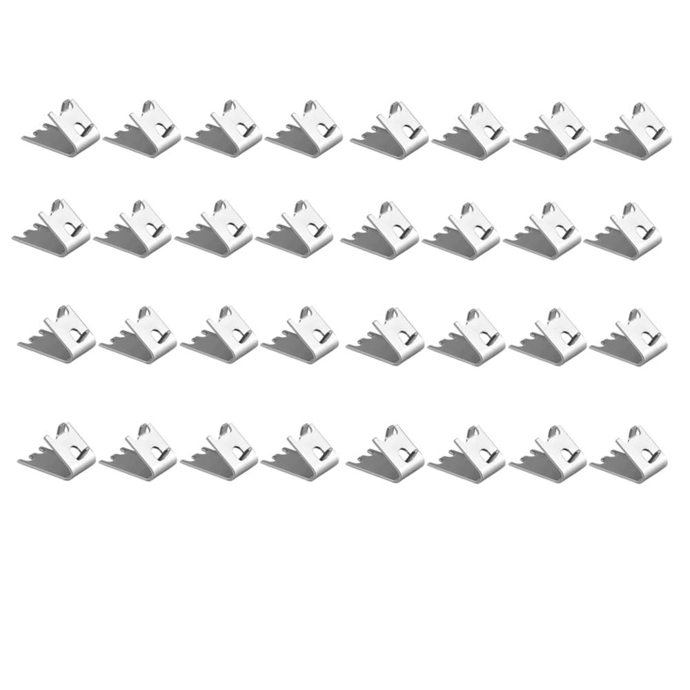 Hndhbfgrt For Refrigerator Shelf Clip,Stainless Steel 920158 32 Pcs Freezer Cooler Shelf Support