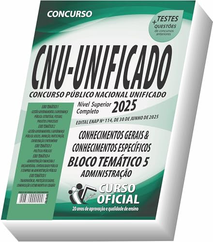 Apostila CNU - Concurso Nacional Unificado - Bloco 5 - Administra...