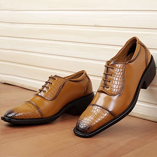 Image of Mens Height Increasing Formal Shoes for Men, Experience a Heightened Confidence Oxford