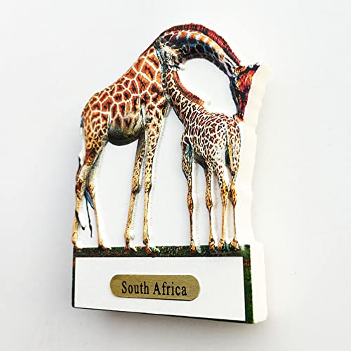 Imán de nevera 3D jirafa Sudáfrica decoración miniatura 2