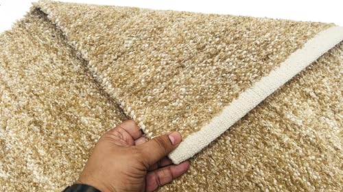 Image of House2Home Feather Cotton Blend Door Mat | 2Pc. Combo | 50x80cm | Side Binding - Available in 8 Colors (Sand)