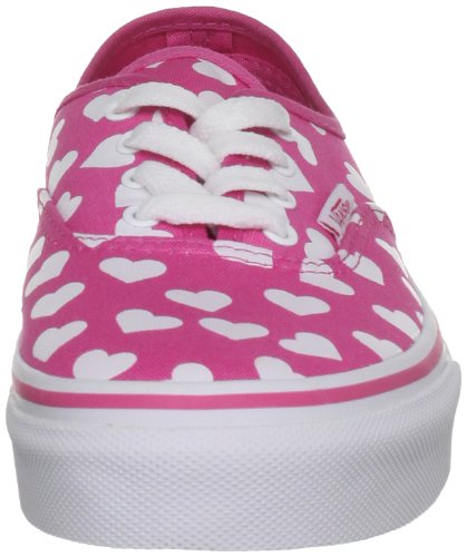 Image of Vans Girl's Fashion Sports Canvas Trainer, Hearts Fandango Pink True White, 7.5 UK Child