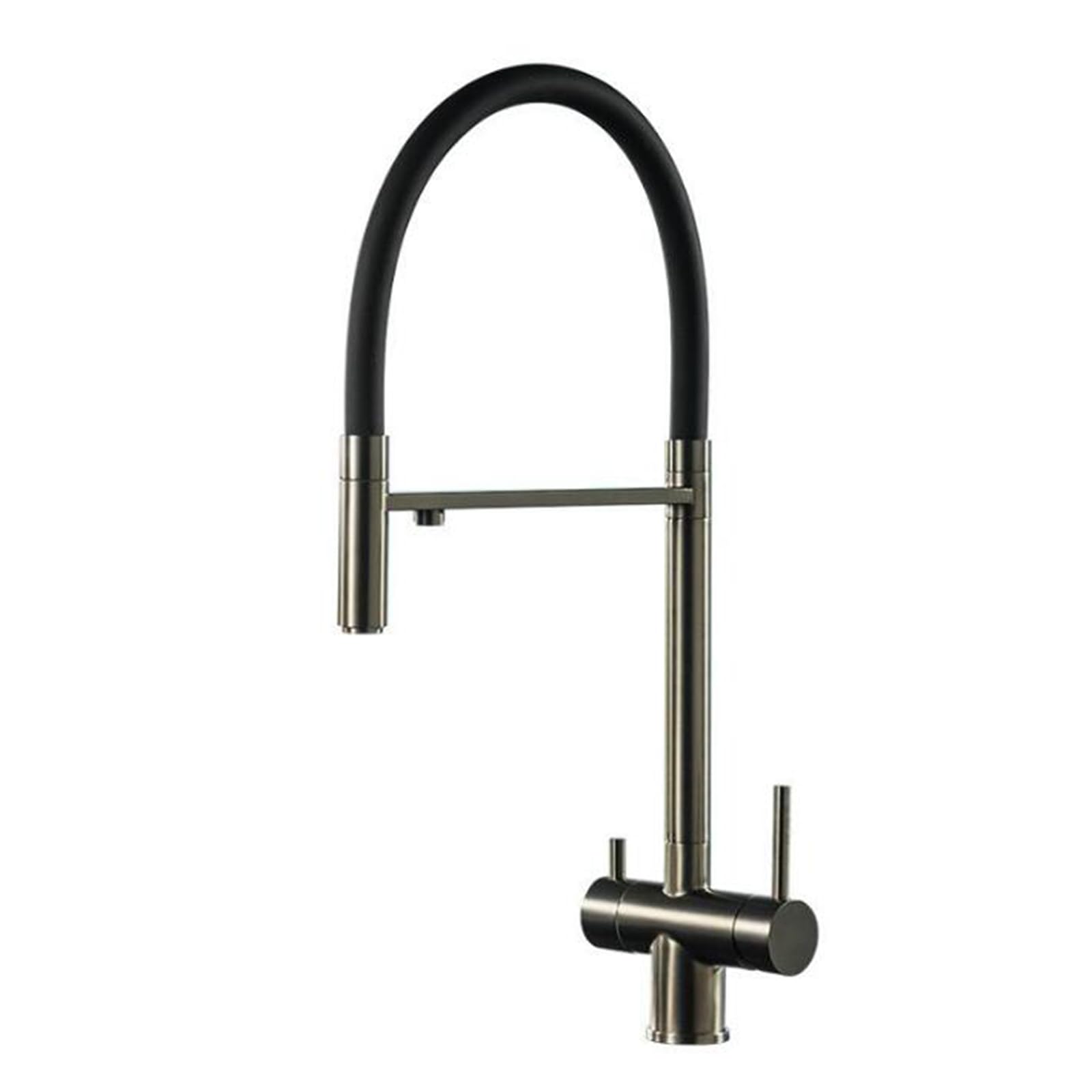 ZQFHSX 3 Way Water Filter Tap, Stainless Steel Swivel Kitchen Sink Tap for Hot & Cold