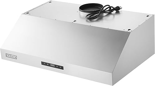 Miniatura 3 de Empava Campana extractora debajo del gabinete con canalizadosin conductos (filtro de carbón se vende por separado), control táctil, 3 velocidades,