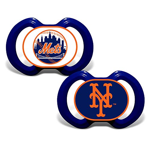 Image of MasterPieces NYM2000: New York Mets Pacifier 2-Pack