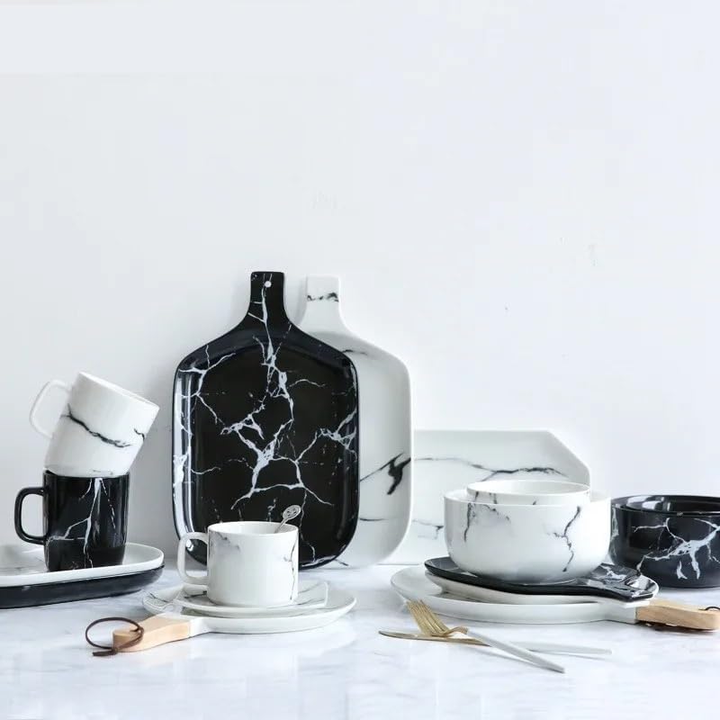 モダンな大型ディナープレート 大理石セラミック皿フェイスプレートサラダプレートデザートトレイコールドディッシュプレート食器プレート