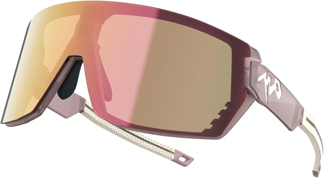 Sports Sunglasses for Men Women UV400 Interchangeable Lens for Cycling, Running, Golf, Baseball & MTB
