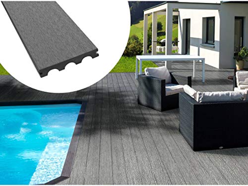 Habitat et Jardin Pack 5m2 - Lamas en Composite para terraza - Gris