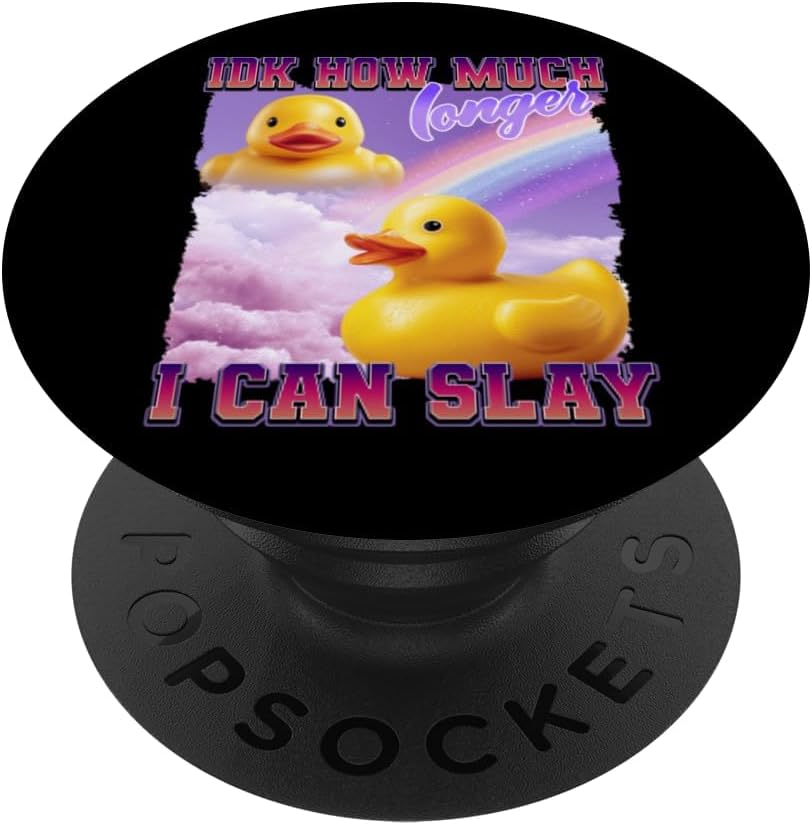 Rubber Duck Ducky Funny Meme Internet Culture Gen Z PopSockets Adhesive PopGrip
