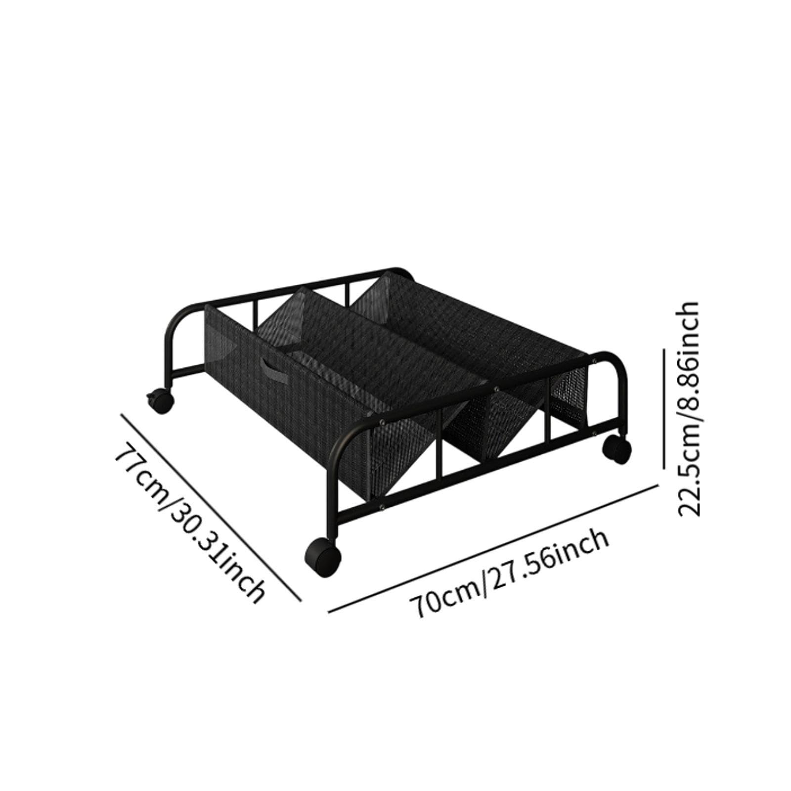Almacenamiento de Zapatos Debajo de La Cama, Organización del Dormitorio, Ahorro de Espacio, con Ruedas para Debajo de La Cama