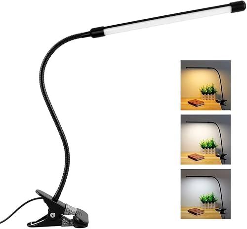 Duffy Flexible USB Desk Lamp with Clip - LED Desk Lamp Eye Caring Dimmable - USB Powered Clip on Desk Light for Reading, Office, Crafts, Nails, Bedside, Back to School Duffy Flexible USB Desk Lamp with Clip - LED Desk Lamp Eye Caring Dimmable - USB Powered Clip on Desk Light for Reading, Office, Crafts, Nails, Bedside, Back to School