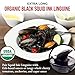ANTICHI PODERI TOSCANI Organic Black Squid Ink Pasta Linguine - Black Pasta Noodles Made with Durum Wheat Semolina, Squid Ink, and Wheat Germ, Imported Gourmet Pasta from Italy - Pack of 2