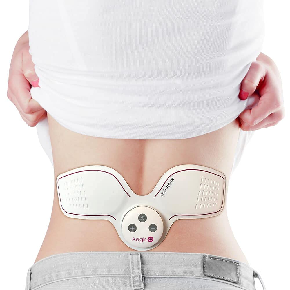 Paingone Aegis | Masaje para aliviar la tensión muscular y nerviosa sin analgésicos químicos | Unidad TENS para ciática, estenosis, dolor lumbar, espinal y de cadera