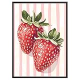 MJ-GRAPHICS® Poster Erdbeere Frucht Fine-Art Pop-Art 