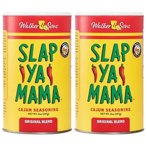 Slap Ya Mama Original Blend Cajun Seasoning - 8 oz Can, All Natural, MSG Free, Kosher - Authentic Louisiana Flavor (2 Pack)