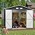 Outdoor Storage Shed 10 x 12 ft. Utility Tool Shed Metal Storage Garden Shed with Lockable Doors & Windows for Patio Storage, Midnight Blue
