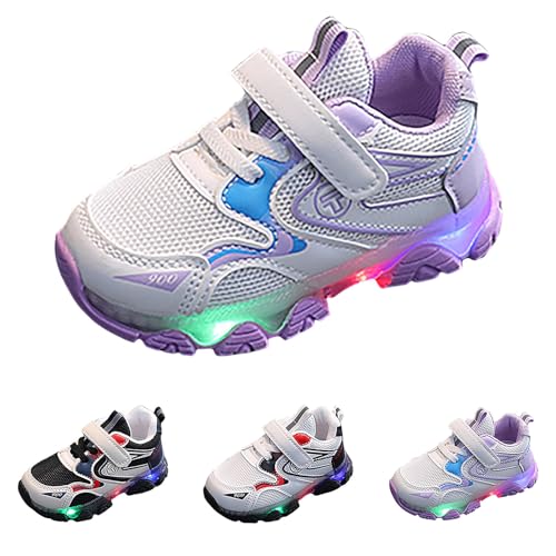 Light Up Running Shoes Girls' Comfortable Soft Sole Athletic Shoes Boys Lightweight Breathable Sneakers2