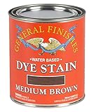 General Finishes Water Based Dye, 1 Quart, Medium Brown