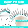 VAVALASH Premade Anime Chunk Lash Extensions,Comic Spire Lashes 0.07 C/D Curl, Matte Black Manga Lash Look Eyelash Extensions,Professional Salon Use Premade Spire Lashes(0.07-D-8-15mm)