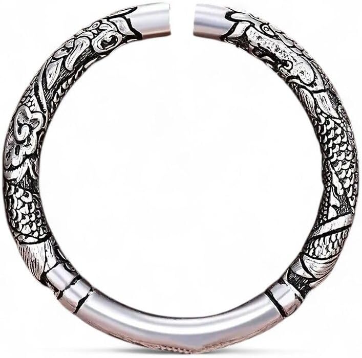 925 Sterling Silver Monkey King Bracelet Bangle One Size Fit All Adjustable KL473 Affordable Matching Bracelets Elegant Accessories Daily Wear Jewelry Sleek Minimalist Designs