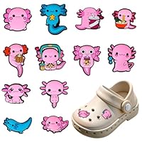 IGEAIIE Cute Animal Shoe Charms for Clogs, 12PCS Croc Charms Set, Waterproof PVC Cartoon Shoe Decorations for Kids Girls Boys, DIY Shoe Accessories for Birthday Party Gifts