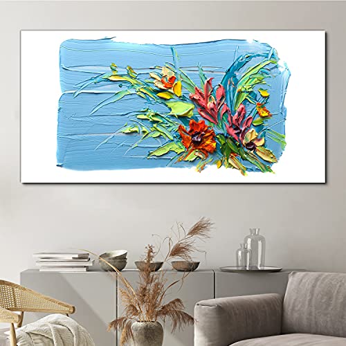 Impression d'interieur fleurs 3D image sur toile photo 140x70 - 3