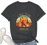 Womens Vintage Graphic T-Shirt Funny Saying Tees Country Music Casual Short Sleeve Tops