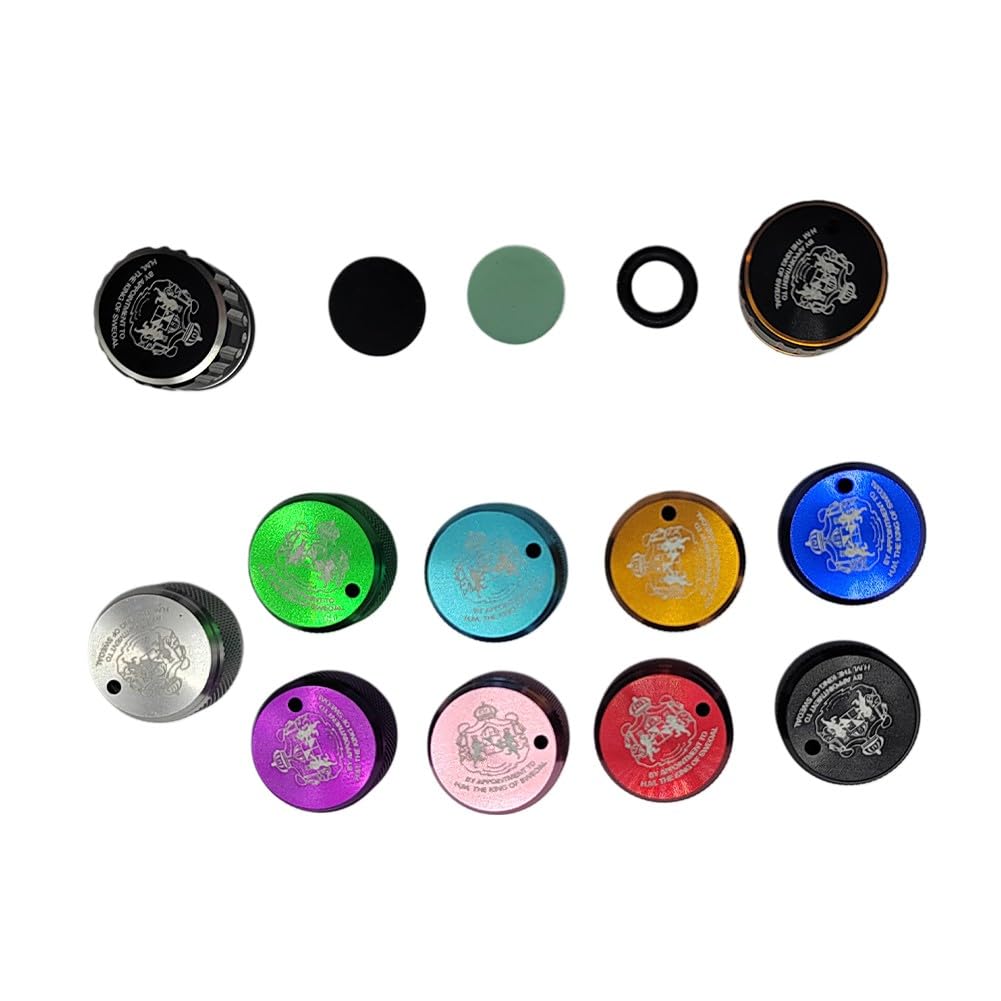 Spulenbremsknopf mit internem Sound-Kit für Abu Garcia 3354P5 Baitcasting-Rolle, Ersatzteile aus Aluminiumlegierung, Hellblau