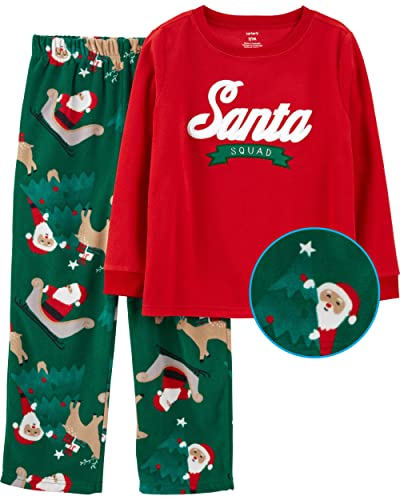 Carter's Boys' 2 Pc Fleece Pjs Pajamas (2T, Holiday Dinosaur)