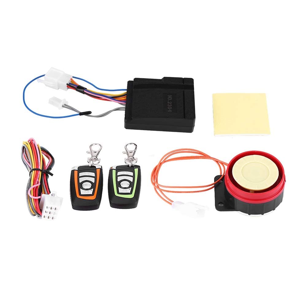 Yctze Sistema di sicurezza antifurto sostituzione per moto, sistema di allarme antifurto sostituzione per moto ABS Telecomando 125 db per allarme moto antifurto sonoro alarma moto con mando allarme mo
