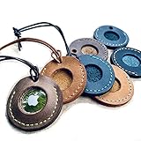 Etuis für Apple AIRTAG oder Hundemarke, Leder Schutzhülle, AirTag Halter, AirTag Schlüsselanhänger. (Petrol)