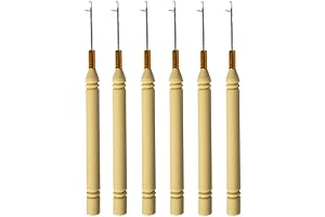 6-Pack Latch Hook Needles for Easy Hair Extensions