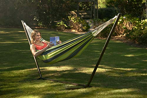 Ledmark Ind. Trekmate Breathable Cotton Fabric Canvas Single Person Brazilian Hammock,For Camping, Outdoors Gear, Backpack, Hiking, Hunting,Backyard #TOP4