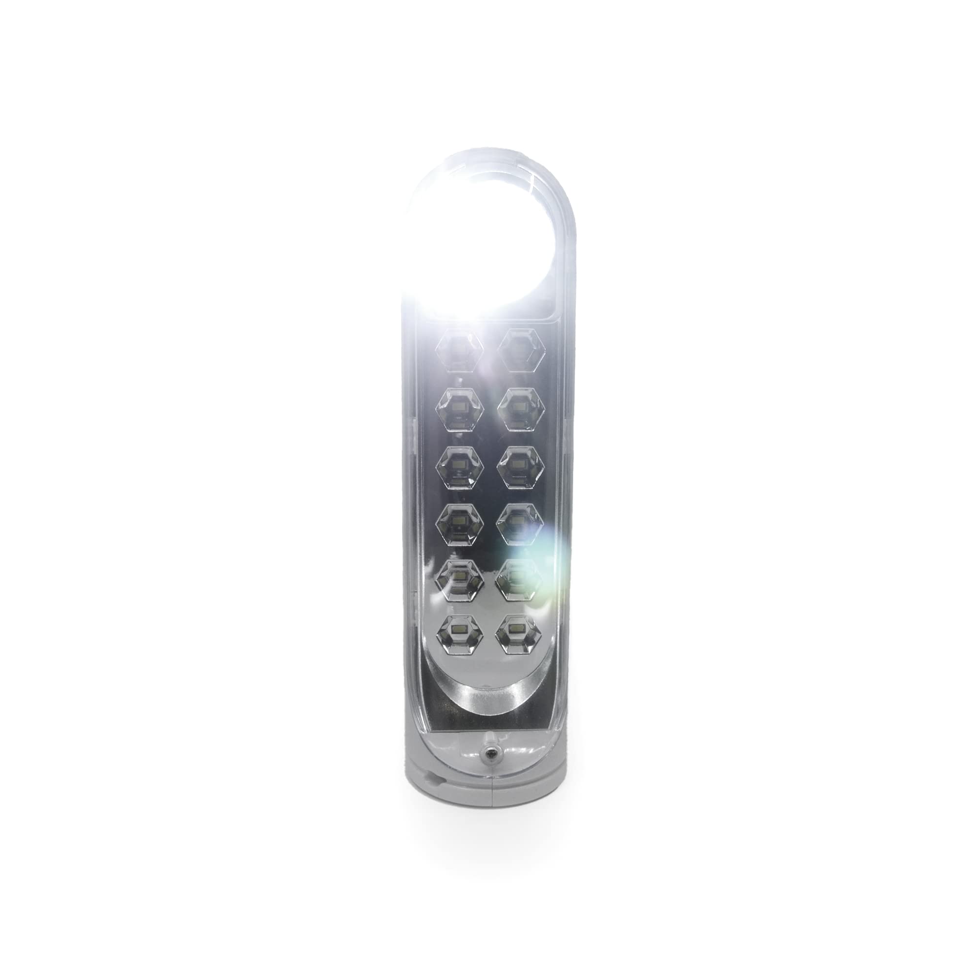 Avidsen 103622 Lampada di Emergenza Portatile con Uscita per Ricarica USB, Bianco