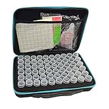 【Erstklassiges Material】Unser Diamant sortierkasten aus Robuste Nylonschale und EVA-Pad, stoßfest und sturzsicher.Es hat auch eine Netztasche, in der Sie Ihre Klebstoffe, Stifte, Kunststoffschalen usw. verstauen können.