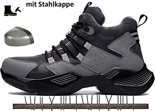 SUADEX Veiligheidsschoenen Heren Werkschoenen Lichtgewicht Safety Shoes - Image 3