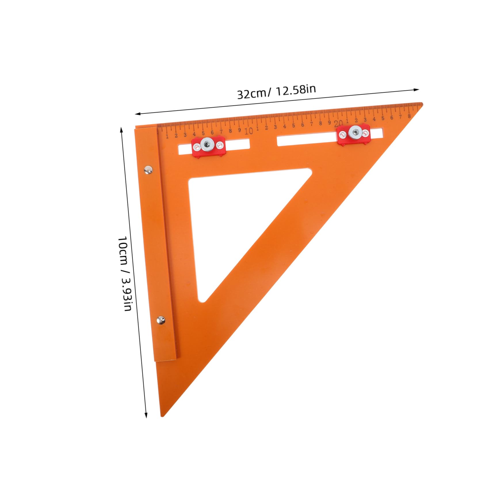 VILLCASE Woodworking Measuring Ruler Right Angle Positioning Tool Lightweight and Portable Ruler for Precision Woodworking and DIY Projects