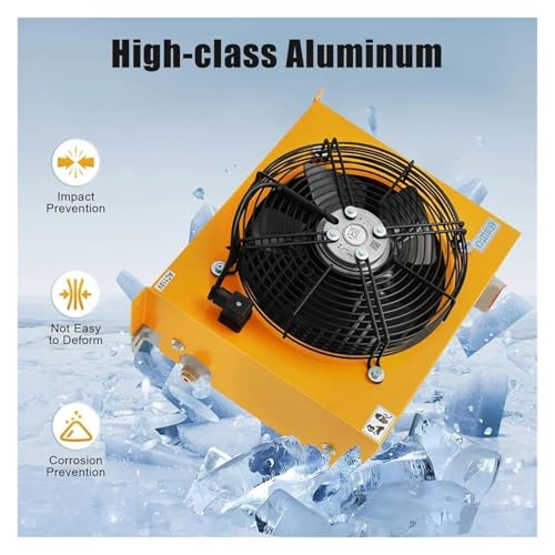Enfriador de aire hidráulico AH1012T-CA radiador de aceite 100L/Min 110V para maquinaria 7