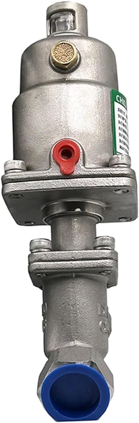 DN15 DN20 DN25 Stainless Steel Pneumatic Actuator Angle seat Valve Pneumatic seat Valve 16bar for steam Gas Oil Normally Closed(DN20,Single Acting)