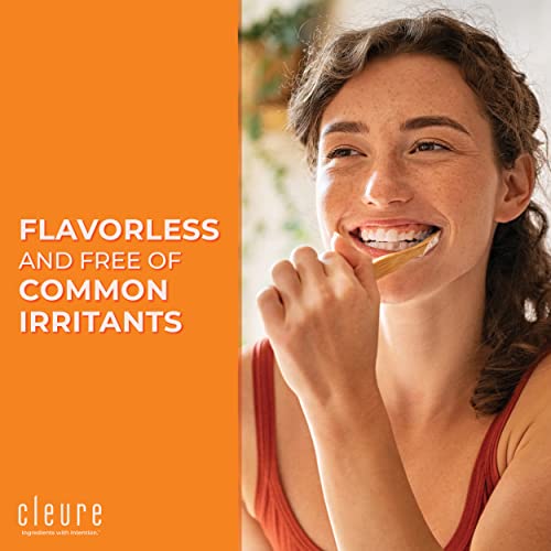 Cleure Original Natural Toothpaste - Flavor-Free, Fluoride-Free - Helps Whiten - With Xylitol For Fresh Breath - Natural Great Taste For Children & Adults - Mint-Free (4Oz Tube) #TOP4