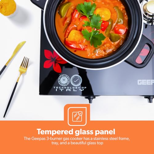 Geepas 3 Burner Gas Cooker (Model Gk6759)