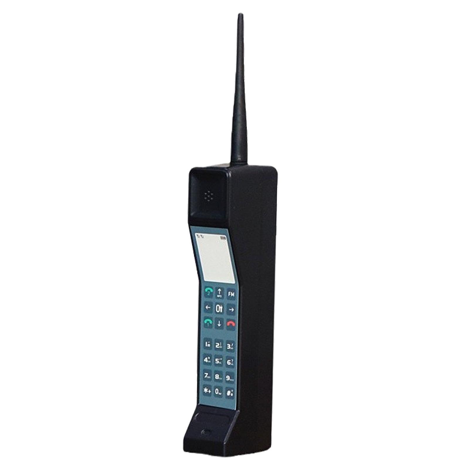 HOIXZCS for Creative Retro Brick Cell Phone Model Home Ornament Vintage Style Centerpiece Decor For Living Room And Fine Workmanship And Makes Full Of Novelty, Black, 4x6x31cm