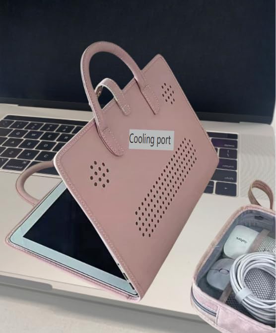 Laptop bag, laptop tote, pink girl computer.4