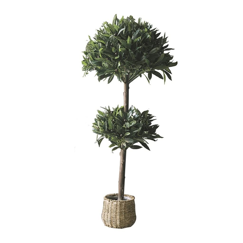 SWENEEN Home Fake Plants Artificial Tree Simulation Plant Office Decoration Olive Tree Potted Fake Tree Indoor Simulation Ornamental Tree Artificial Bonsai Decoration,