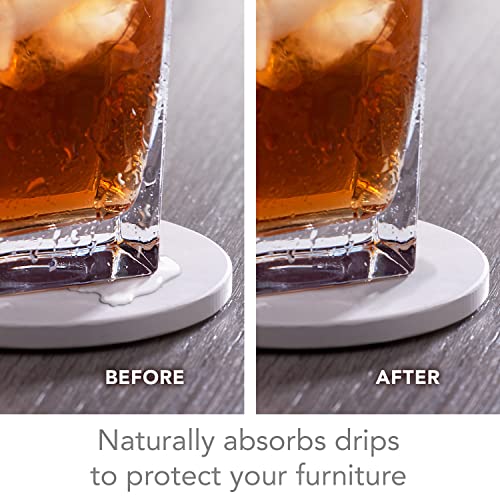 Thirstystone Coasters, Stone, Brown, 4" x 4" x 1.5" - Image 3